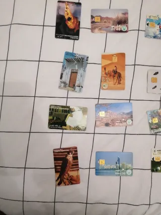 Conjunto di carte telefoniche internazionali