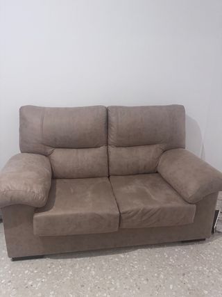 Sofá 2 plazas beige