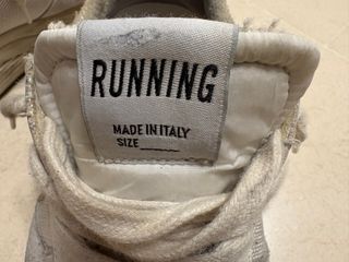 Golden Goose Hombre Running Beige/Blanco