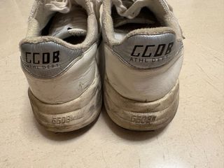 Golden Goose Hombre Running Beige/Blanco