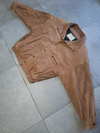 Chaqueta Bomber Piel Vintage XL Años 80