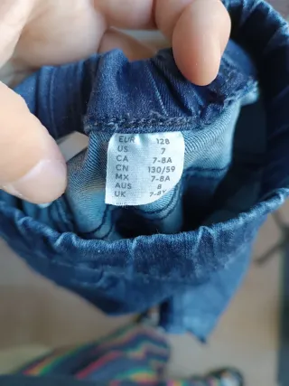 Pantalón vaquero niña azul