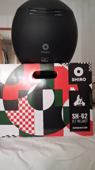 Casco Moto Scooter Negro SHIRO