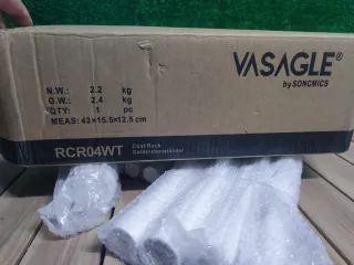 VASAGLE Perchero, Madera Maciza, en Forma de Árbol