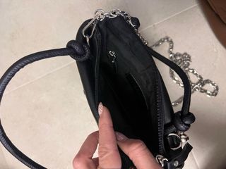 Bolso negro acolchado Morgan