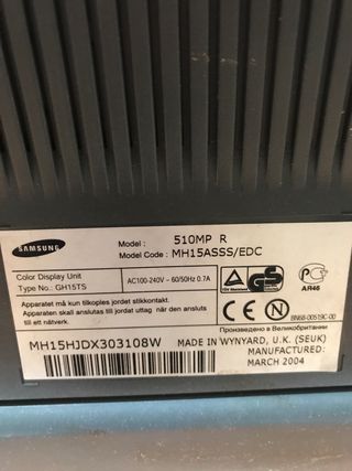 Monitor Samsung SyncMaster 510 MP