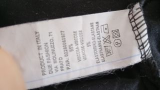 Blusa negra manga 3/4 mujer