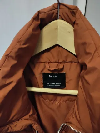 Cazadora naranja acolchada