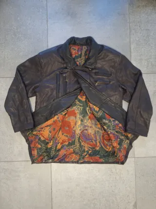Chaqueta Piel Vintage Aviador XXL 90s