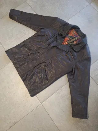 Chaqueta Piel Vintage Aviador XXL 90s