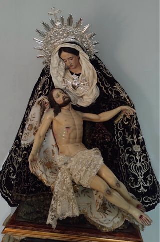 Imagen Virgen Cap i Pota Piedad tamaño académico.