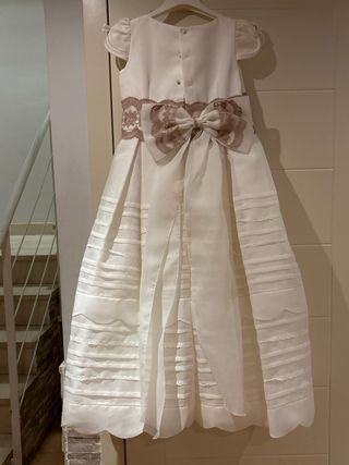 Vestido de comunión firma rosa clara