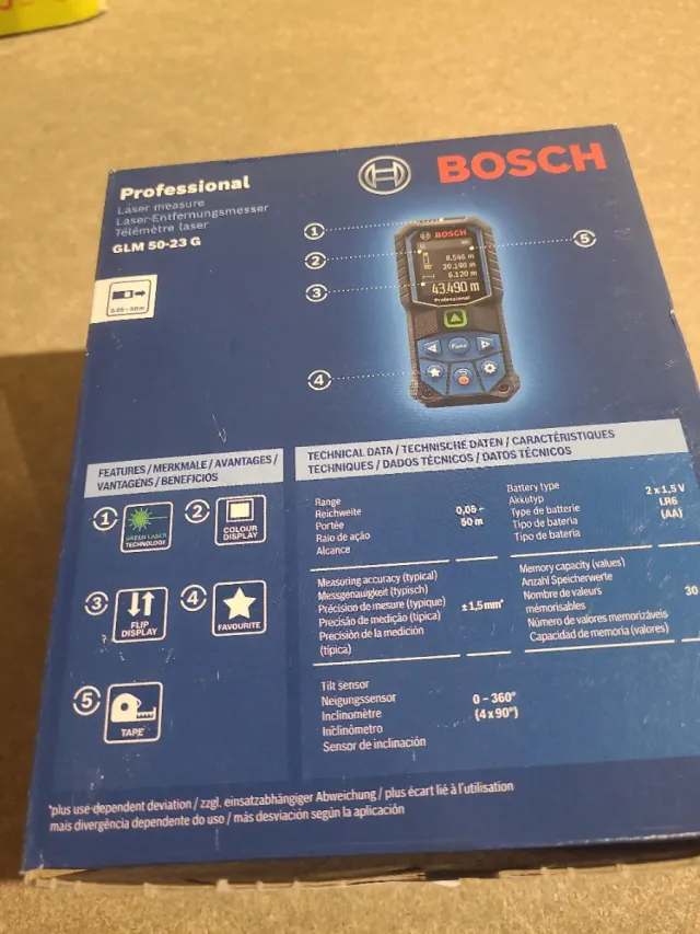 Medidor Láser Bosch GLM 50-23 G