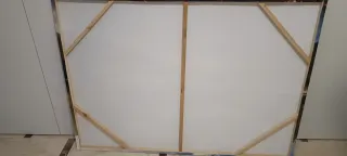 Cuadro paisaje montañas y lago