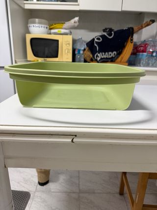 Arenero para gatos con cubierta