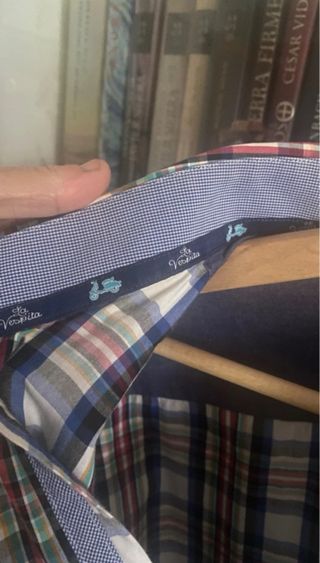 Camisa La Vespita cuadros hombre