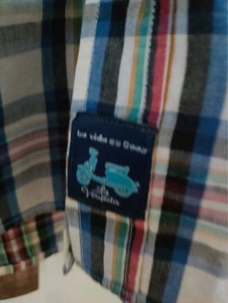 Camisa La Vespita cuadros hombre