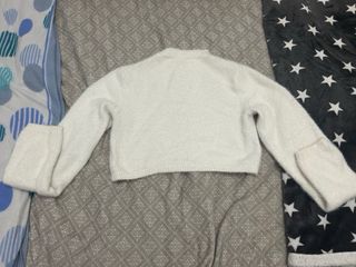 Jersey Bershka Crop Top Blanco