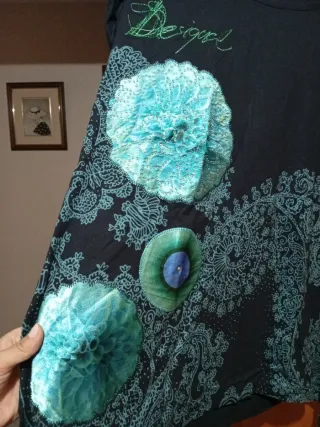 Blusa estampada manga larga