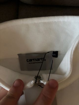 Sudadera Carhartt blanca con cremallera
