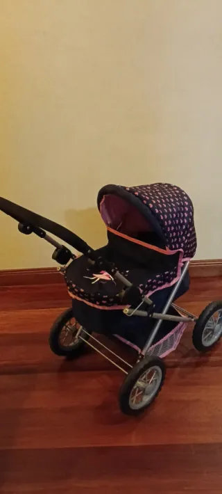 Passeggino per bambole rosa e blu
