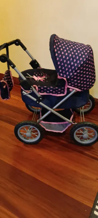Passeggino per bambole rosa e blu