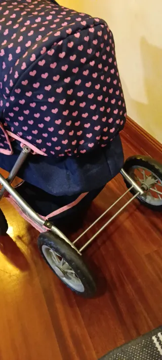 Passeggino per bambole rosa e blu