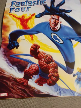 Libro Poster Los 4 Fantásticos Marvel