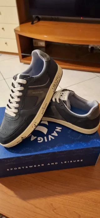 Sneakers uomo Navigare blu/grigie