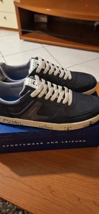 Sneakers uomo Navigare blu/grigie