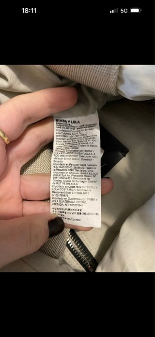 Bolso Bimba y Lola Beige/Blanco