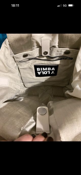 Bolso Bimba y Lola Beige/Blanco