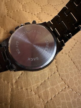 Orologio da uomo YX nero e argento