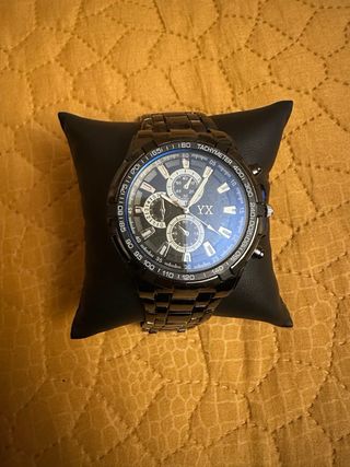 Orologio da uomo YX nero e argento