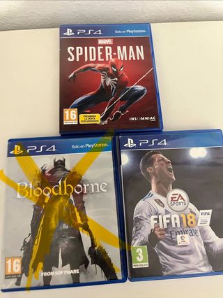 3 Giochi PS4: Spider-Man, Bloodborne, FIFA 18