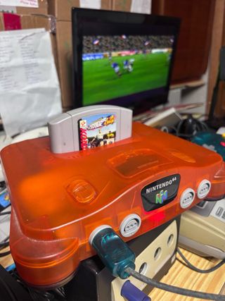Consola Nintendo 64 Naranja Transparente
