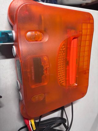 Consola Nintendo 64 Naranja Transparente