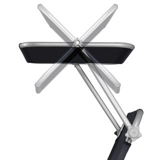 Tumbona plegable, 4 posiciones, parasol, 190 x 68 x 28 cm, negro