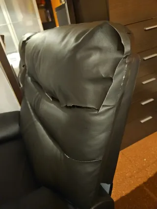 Sillón Relax Masaje y Calor Negro