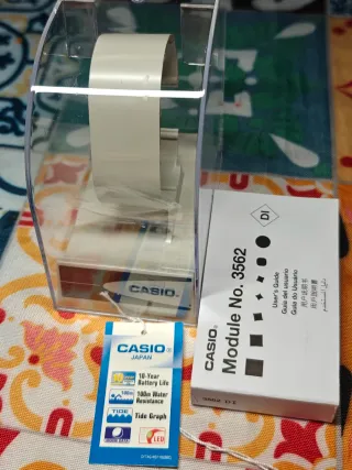 Reloj Casio Tide Graph Negro