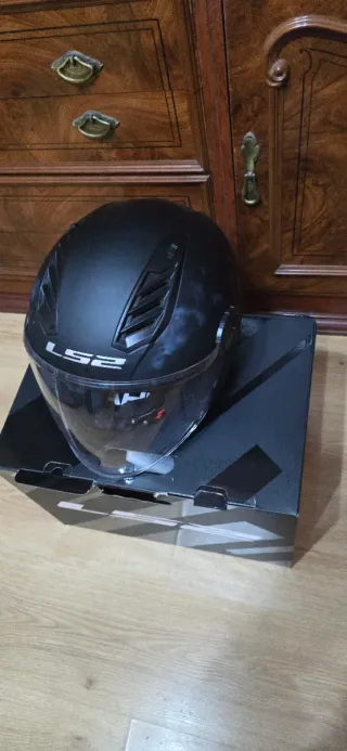 Casco de moto integral negro