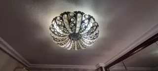 Plafón de techo con cristales de roca