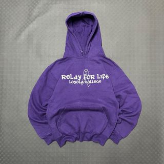 Hoodie Loyola College Vintage Retro S USA boxy fit