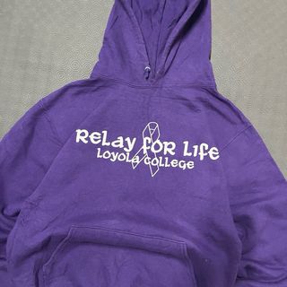 Hoodie Loyola College Vintage Retro S USA boxy fit