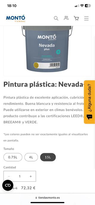 Cubos de Pintura blanca