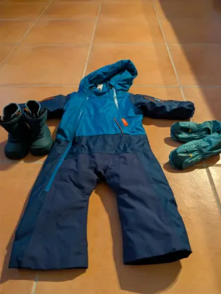 Pack Nieve Mono, Guantes y Botas Talla 18/19