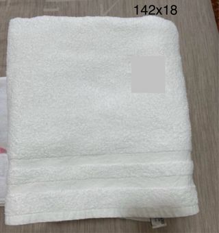 Lote 6 Toallas Grandes Blancas Algodón