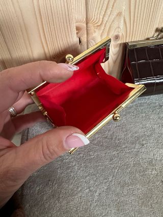 Lote 16 monederos efecto piel cocodrilo