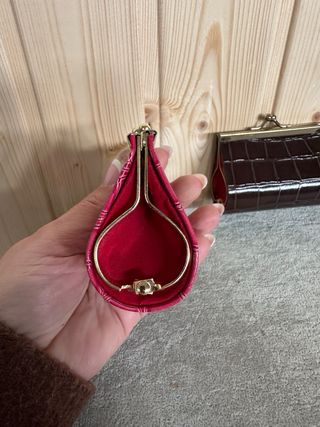 Lote 16 monederos efecto piel cocodrilo