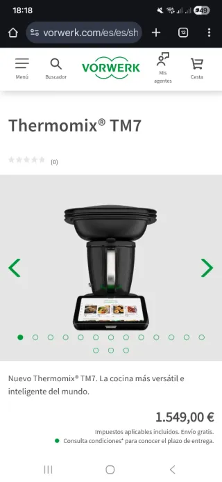 Thermomix TM7 sin abrir